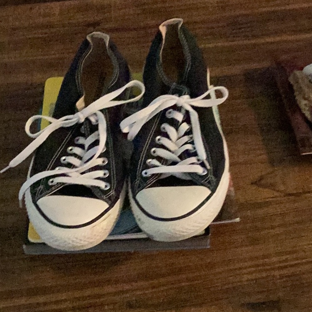 Converse Black and White Athletic Shoes